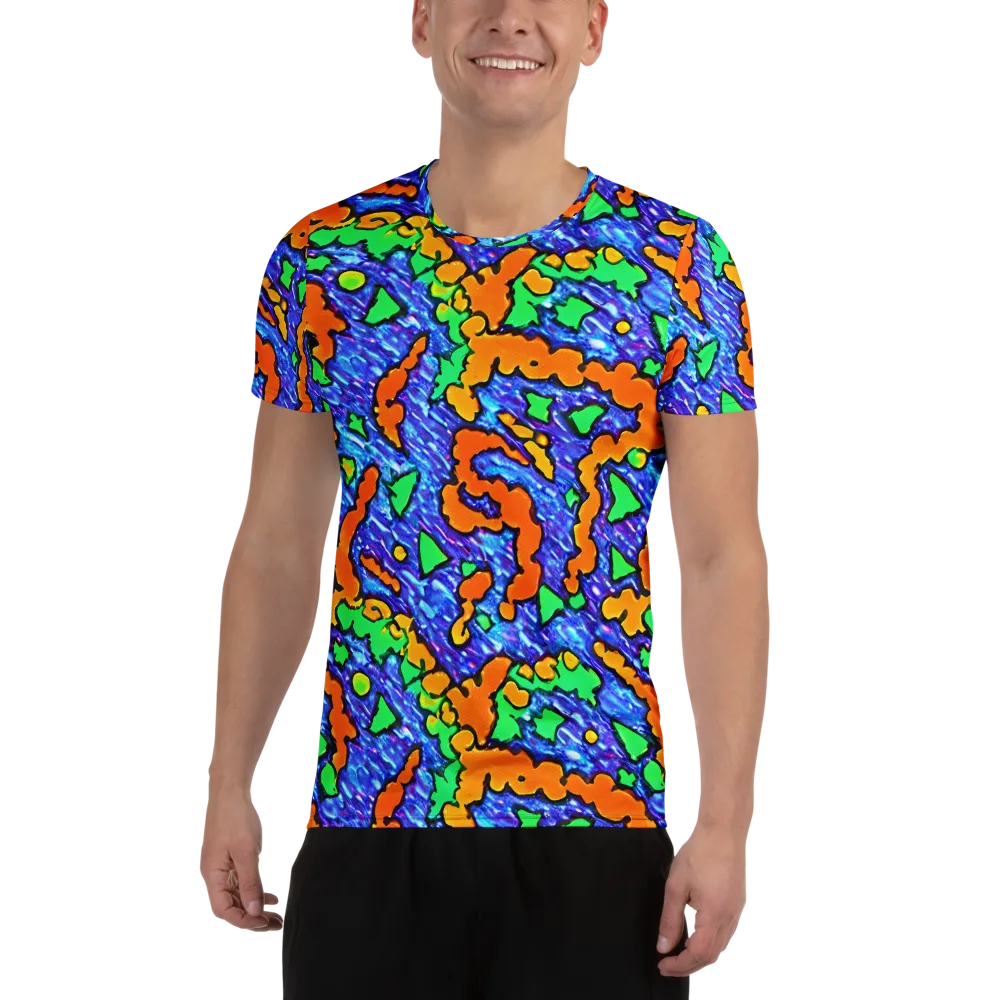 Azure Anarchy on Men's Athletic T-Shirt — Front