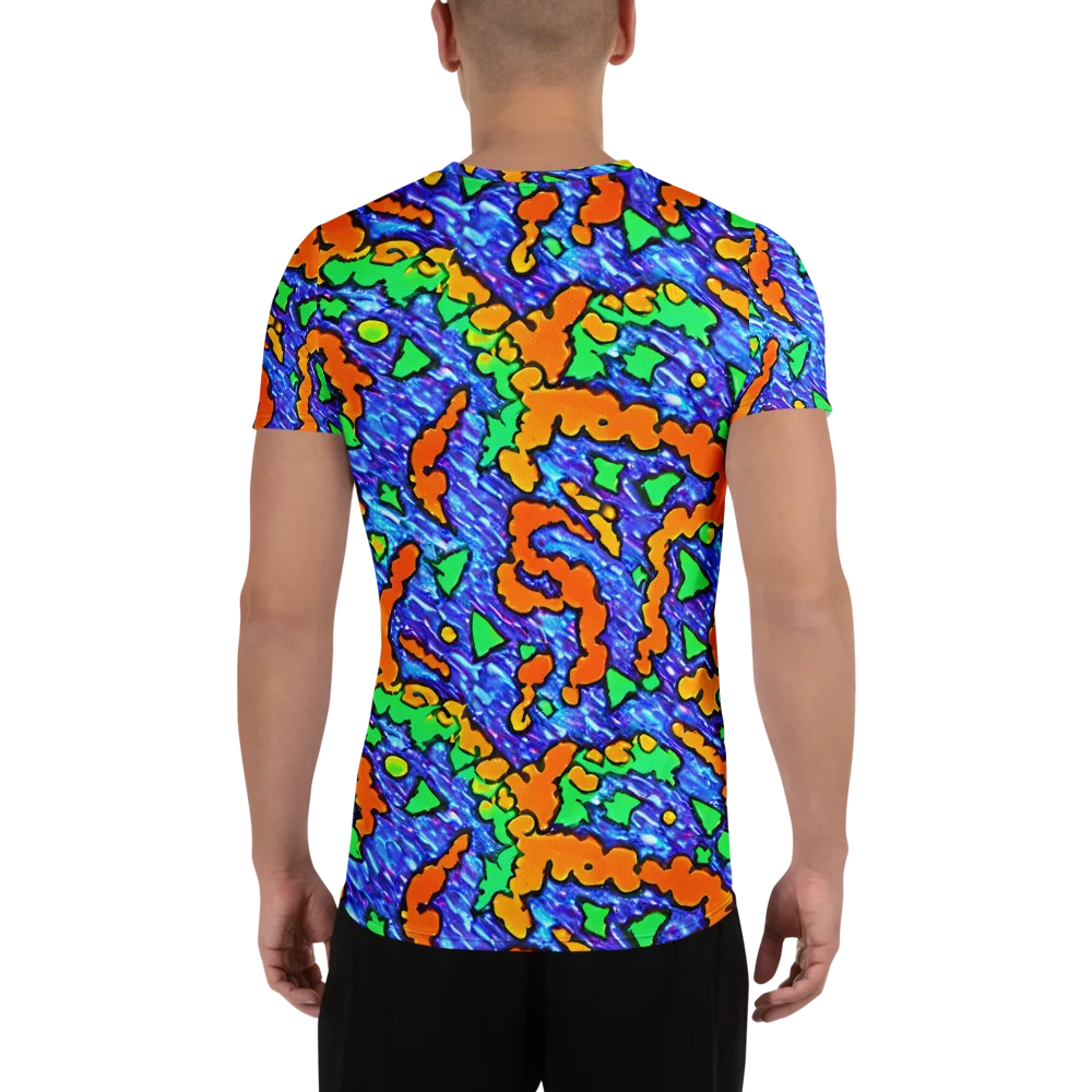 Azure Anarchy on Men's Athletic T-Shirt — Back