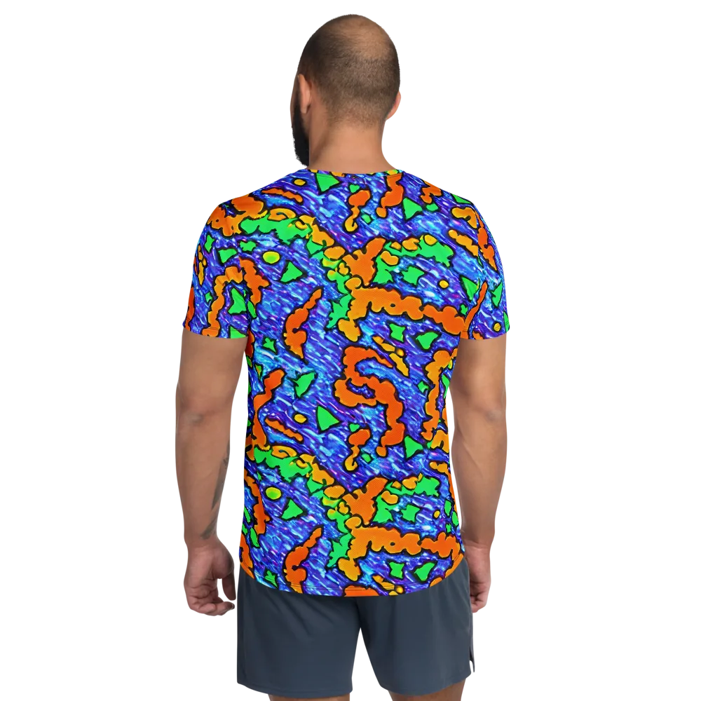 Azure Anarchy on Men's Athletic T-Shirt — Back