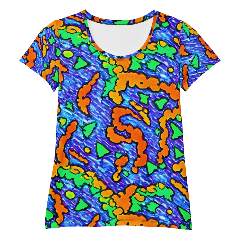 Azure Anarchy on Women's Athletic T-Shirt — Front