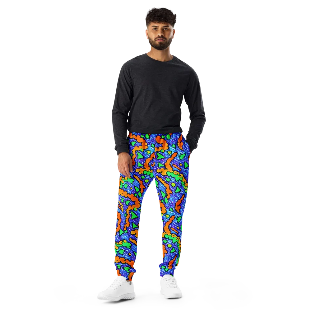 Azure Anarchy on Men's Joggers — Front