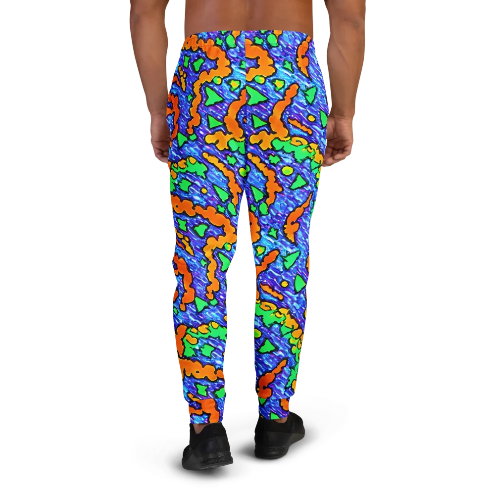 Azure Anarchy on Men's Joggers — Back