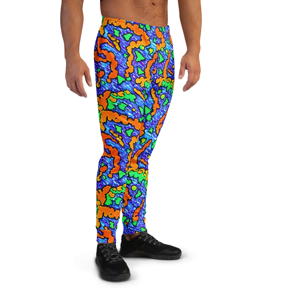 Azure Anarchy on Men's Joggers — Right