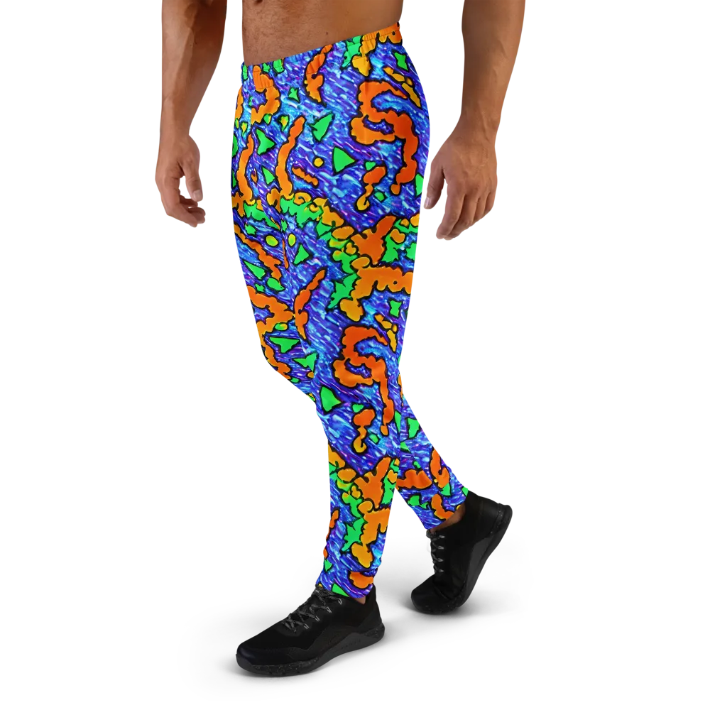 Azure Anarchy on Men's Joggers — Left