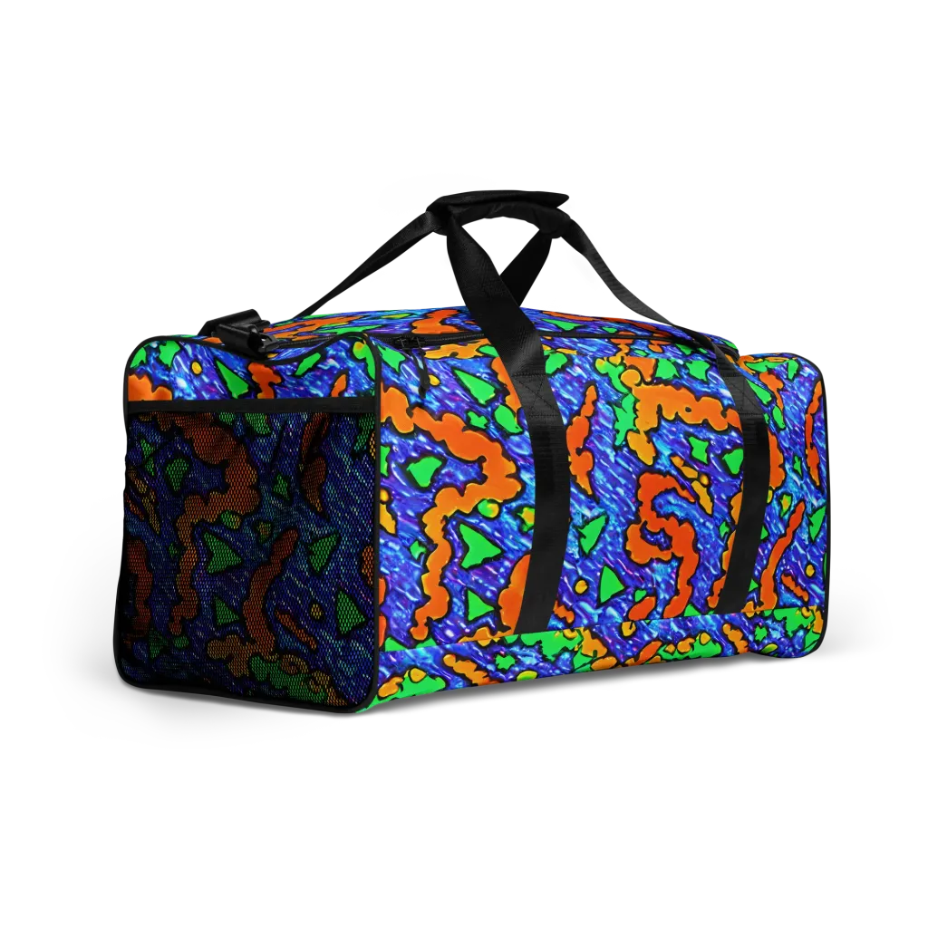 Azure Anarchy on Duffle Bag — Right Front
