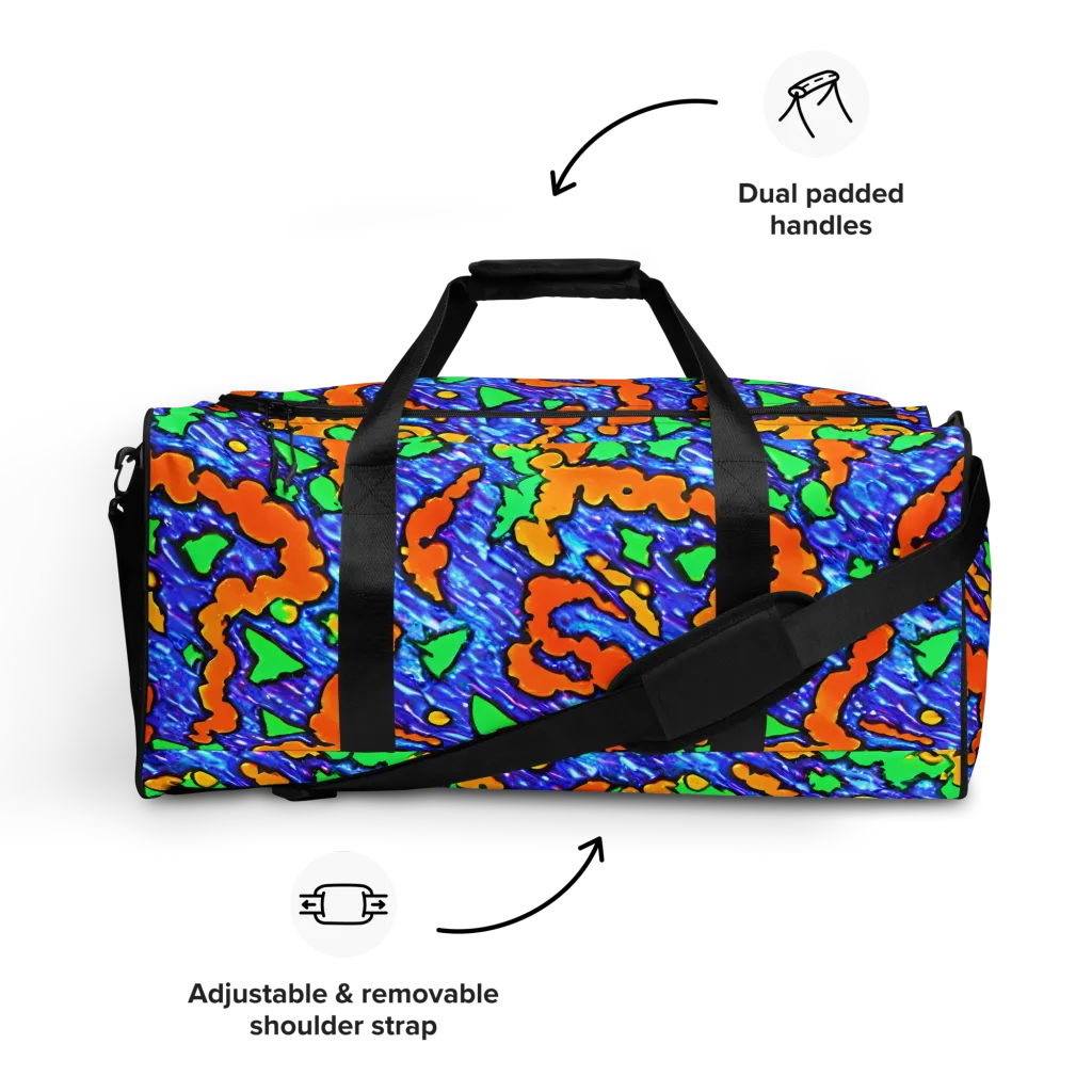 Azure Anarchy on Duffle Bag — Front
