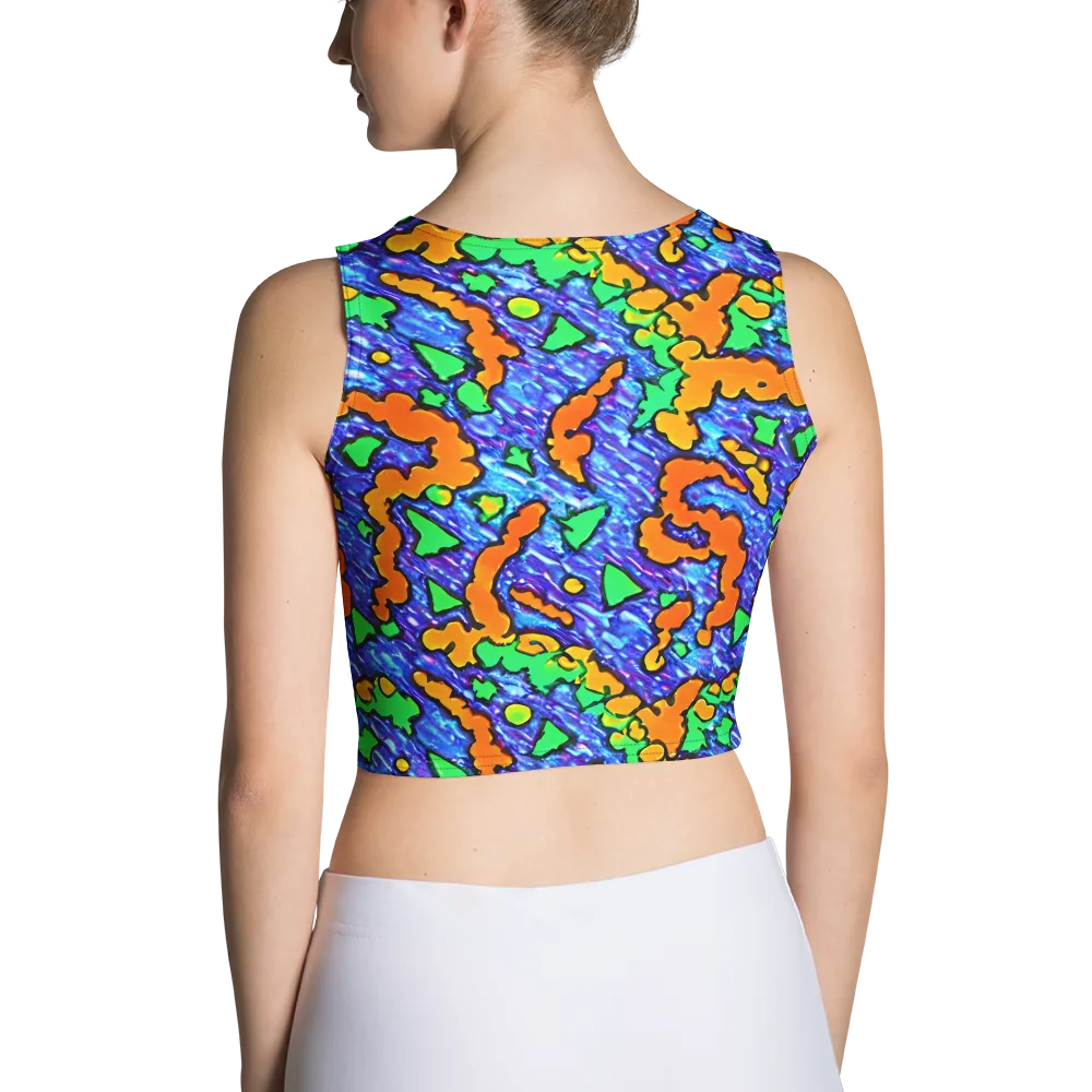 Azure Anarchy on Crop Top — Back