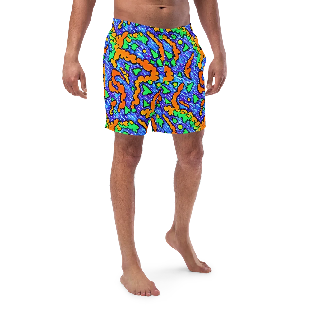 Azure Anarchy on Swim Trunks — Front