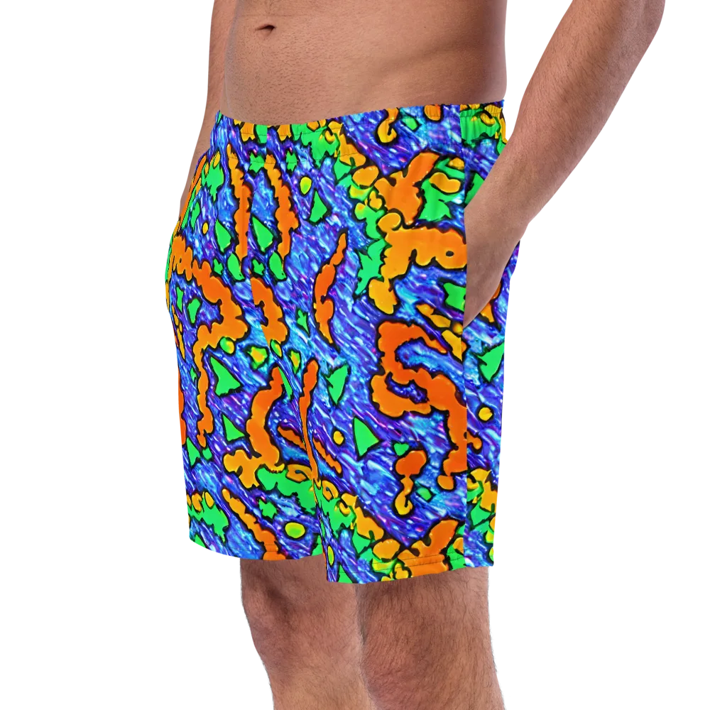 Azure Anarchy on Swim Trunks — Left Front