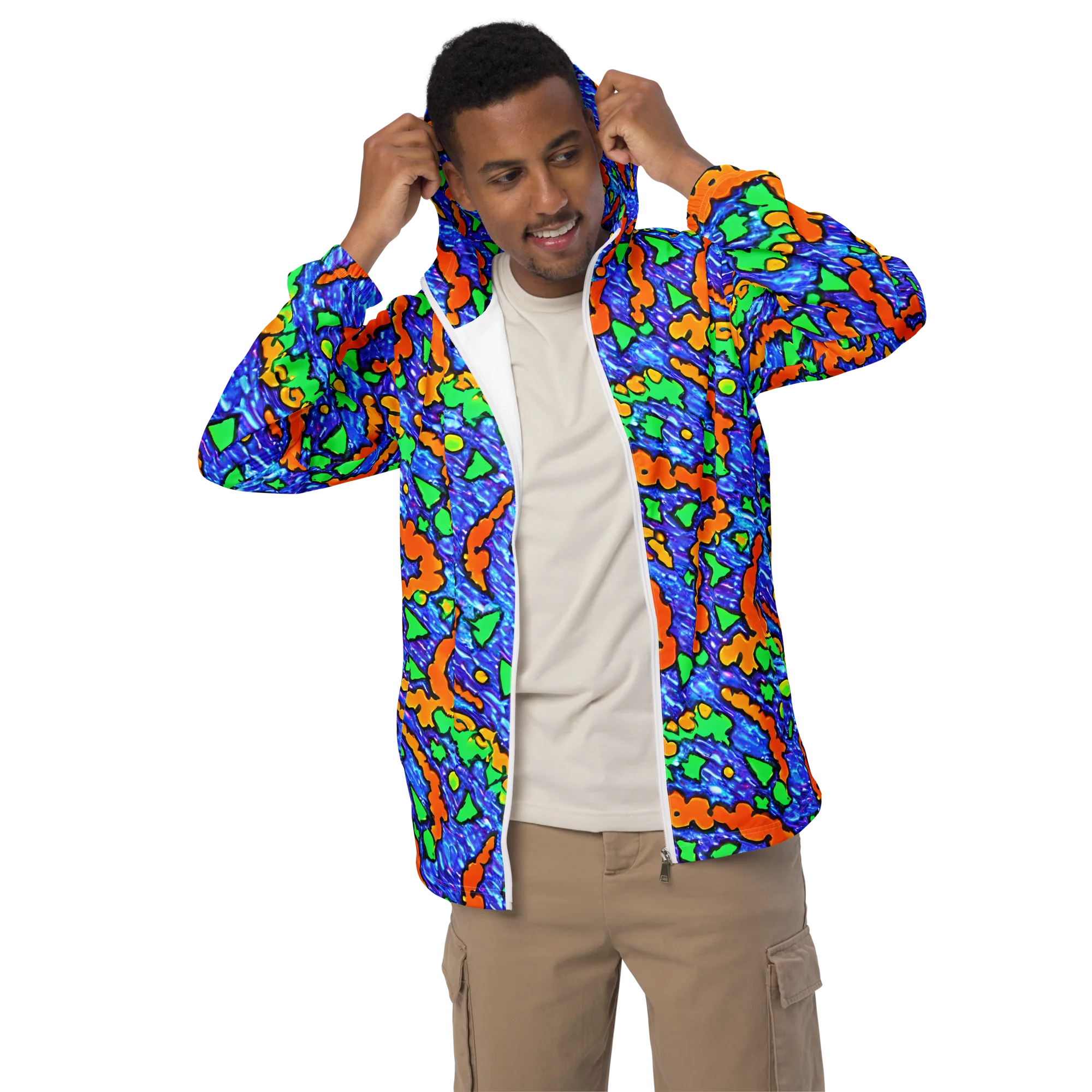Azure Anarchy on Men's Windbreaker — Front