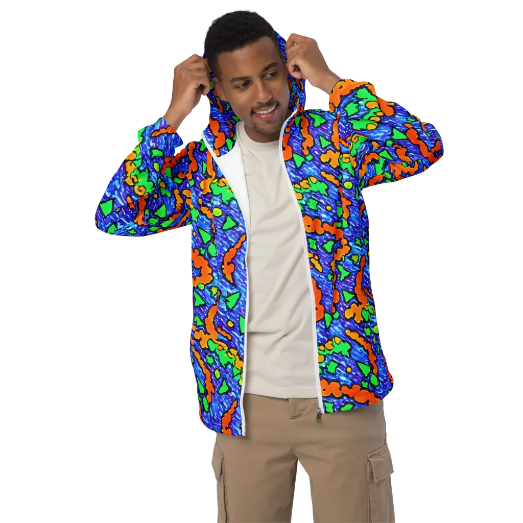 Azure Anarchy on Men's Windbreaker — Front