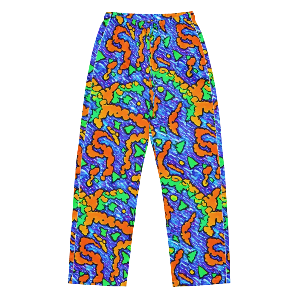 Azure Anarchy on Women's Pajama Pants — Front