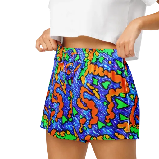 Azure Anarchy on a Women's Pajama Shorts