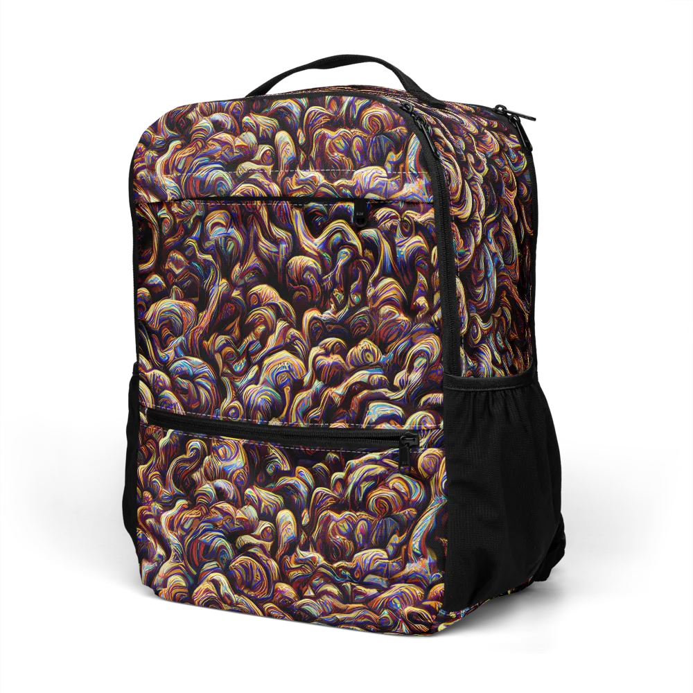 Riotous Radiance on Utility Backpack — Left Front