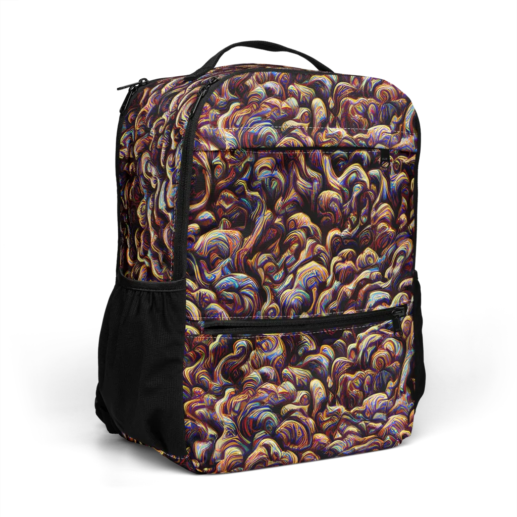 Riotous Radiance on Utility Backpack — Right Front