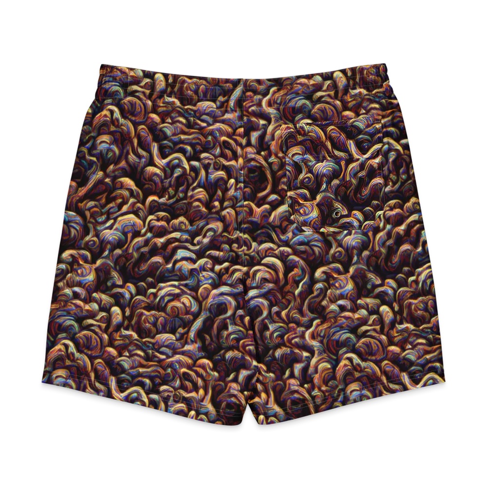Riotous Radiance on Men's Board Shorts — Back
