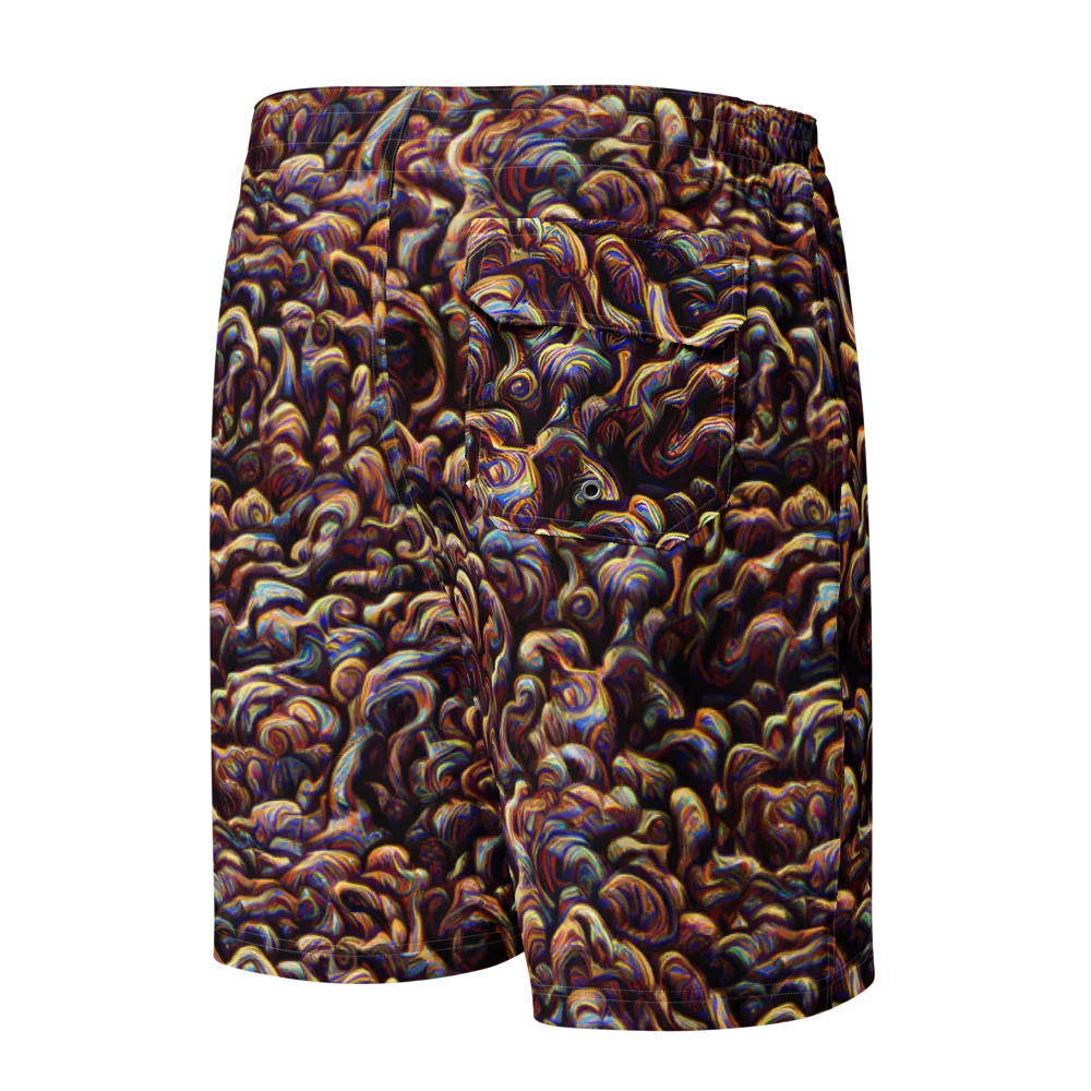 Riotous Radiance on Men's Board Shorts — Back