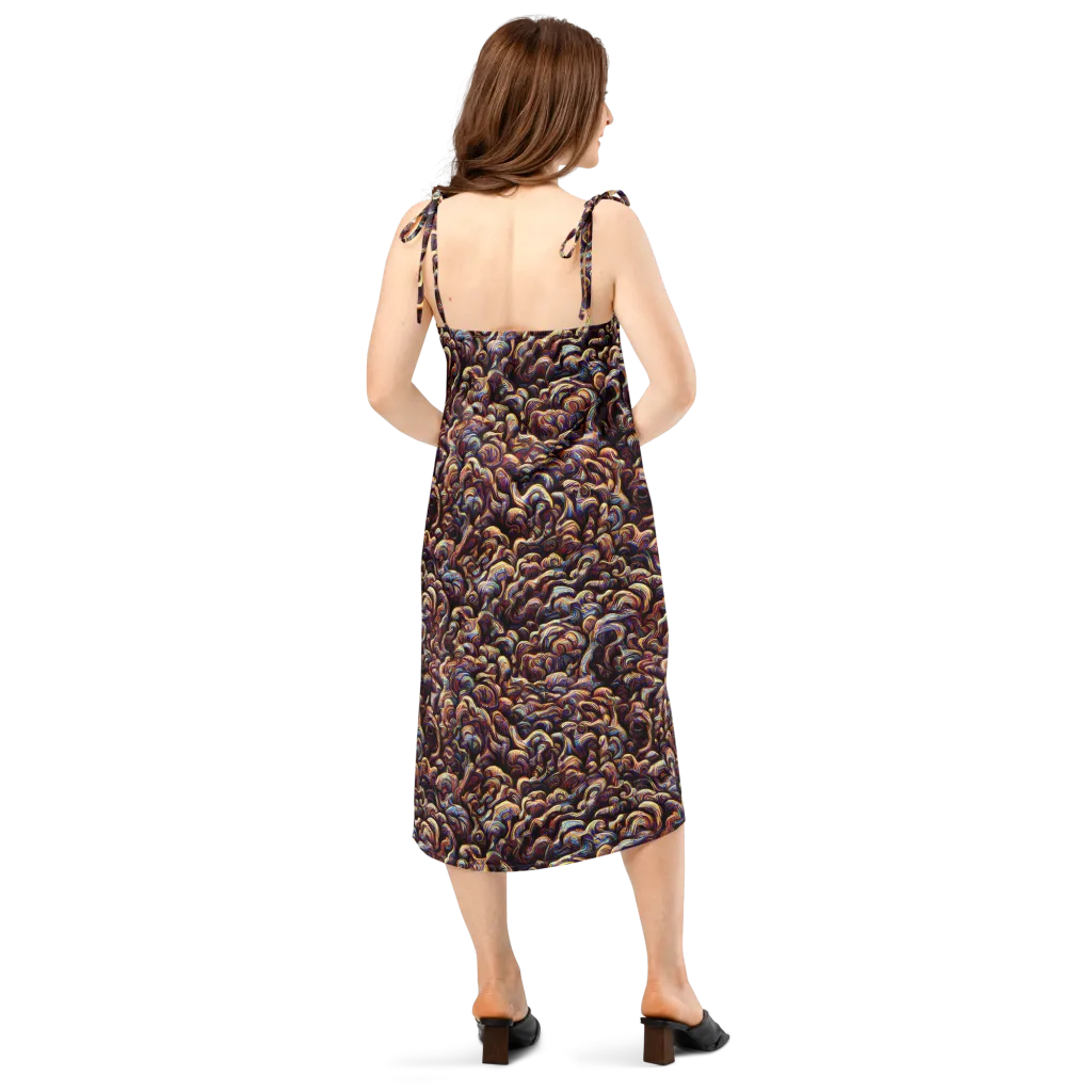 Riotous Radiance on Slip Dress — Back