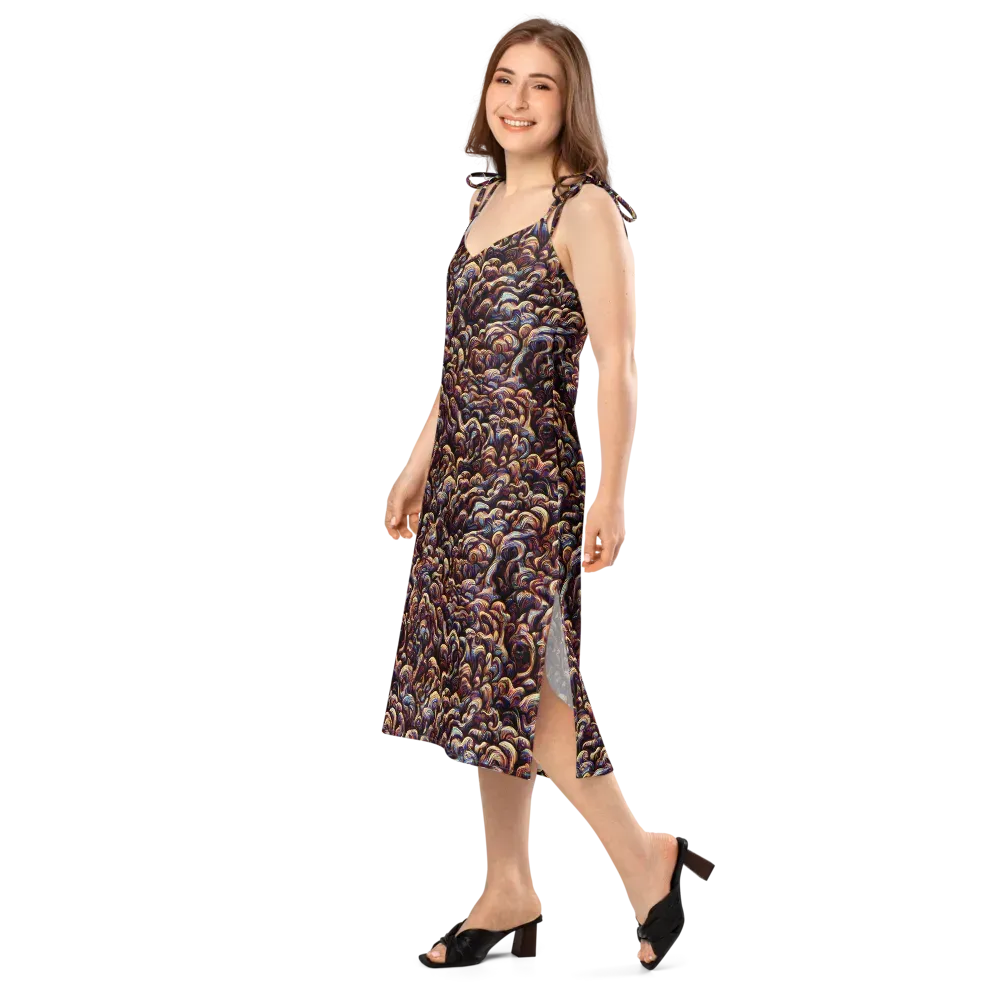 Riotous Radiance on Slip Dress — Left Front