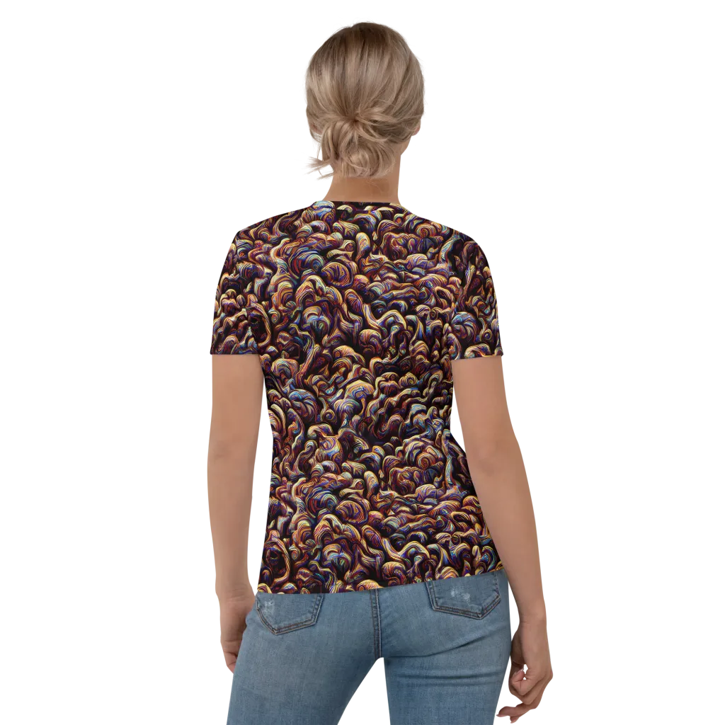 Riotous Radiance on Women's Crew Neck T-Shirt — Back