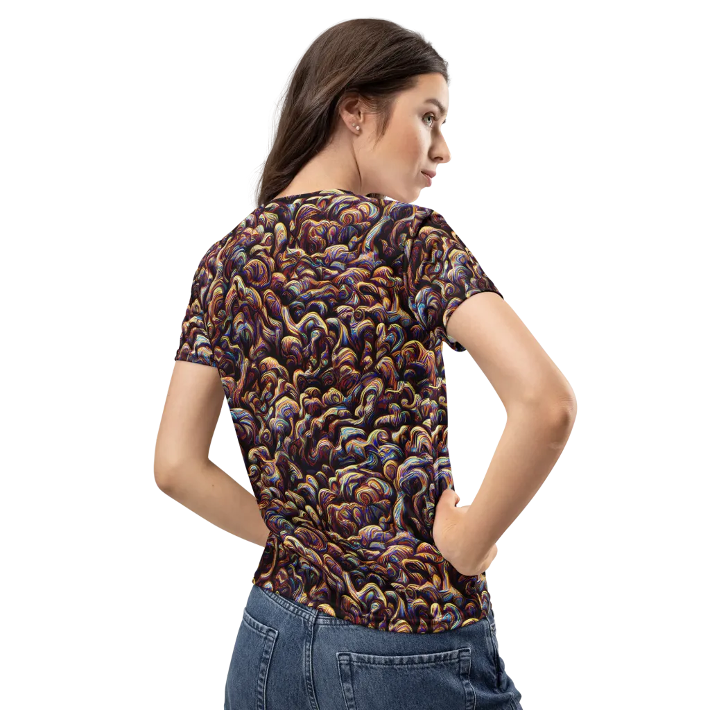 Riotous Radiance on Women's Crew Neck T-Shirt — Back
