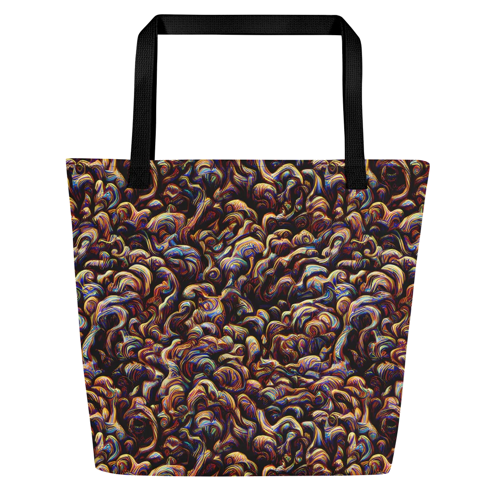 Riotous Radiance on Large Tote Bag W/ Pocket — Front