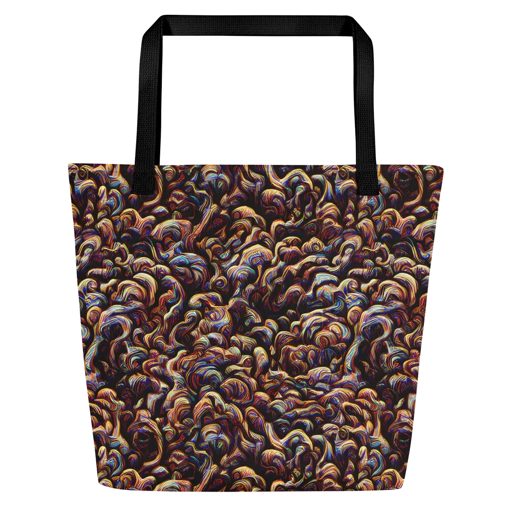 Riotous Radiance on Large Tote Bag W/ Pocket — Front