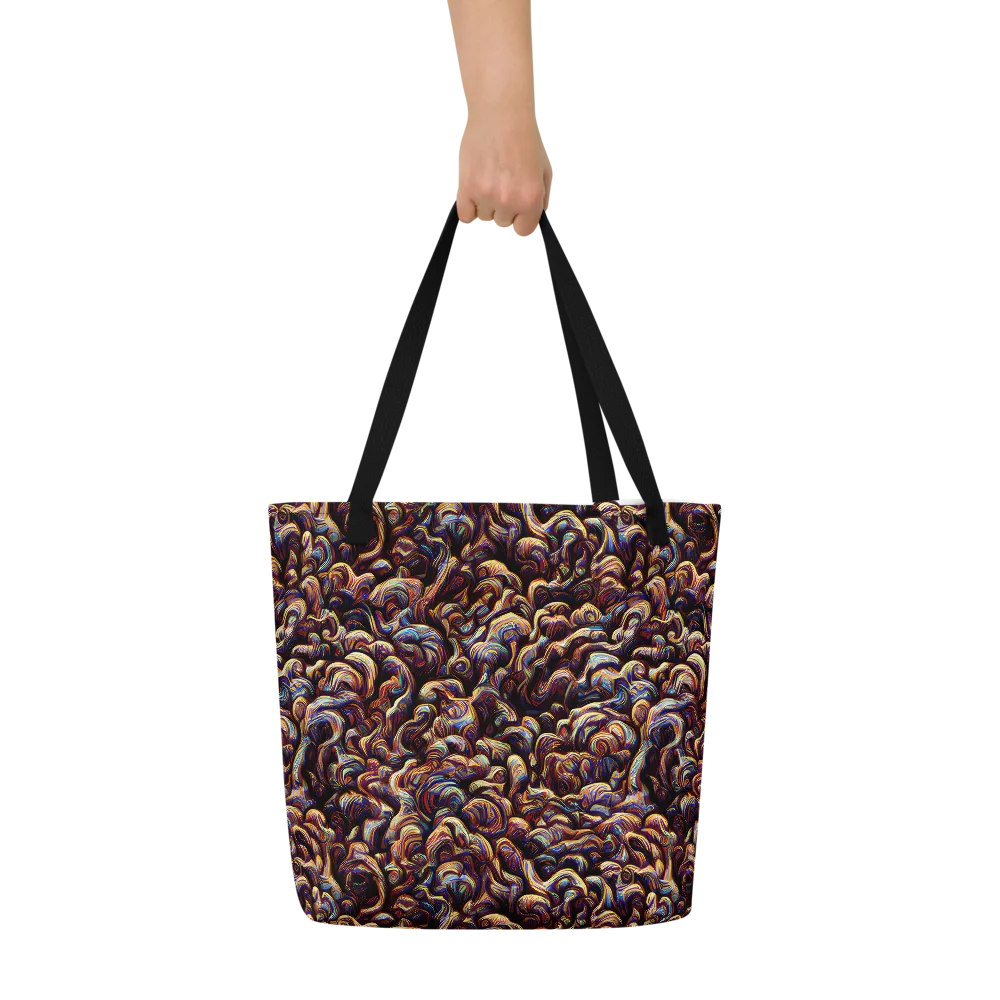 Riotous Radiance on Large Tote Bag W/ Pocket — Front