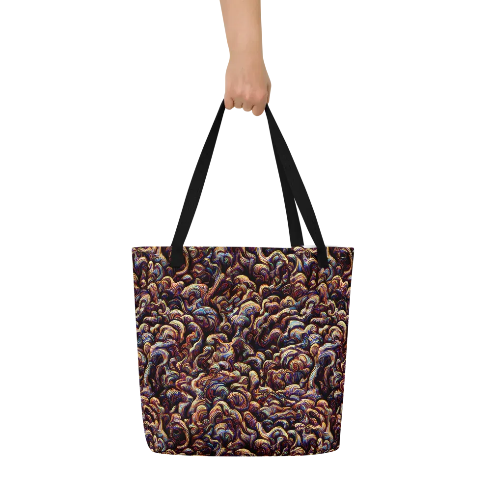 Riotous Radiance on Large Tote Bag W/ Pocket — Front