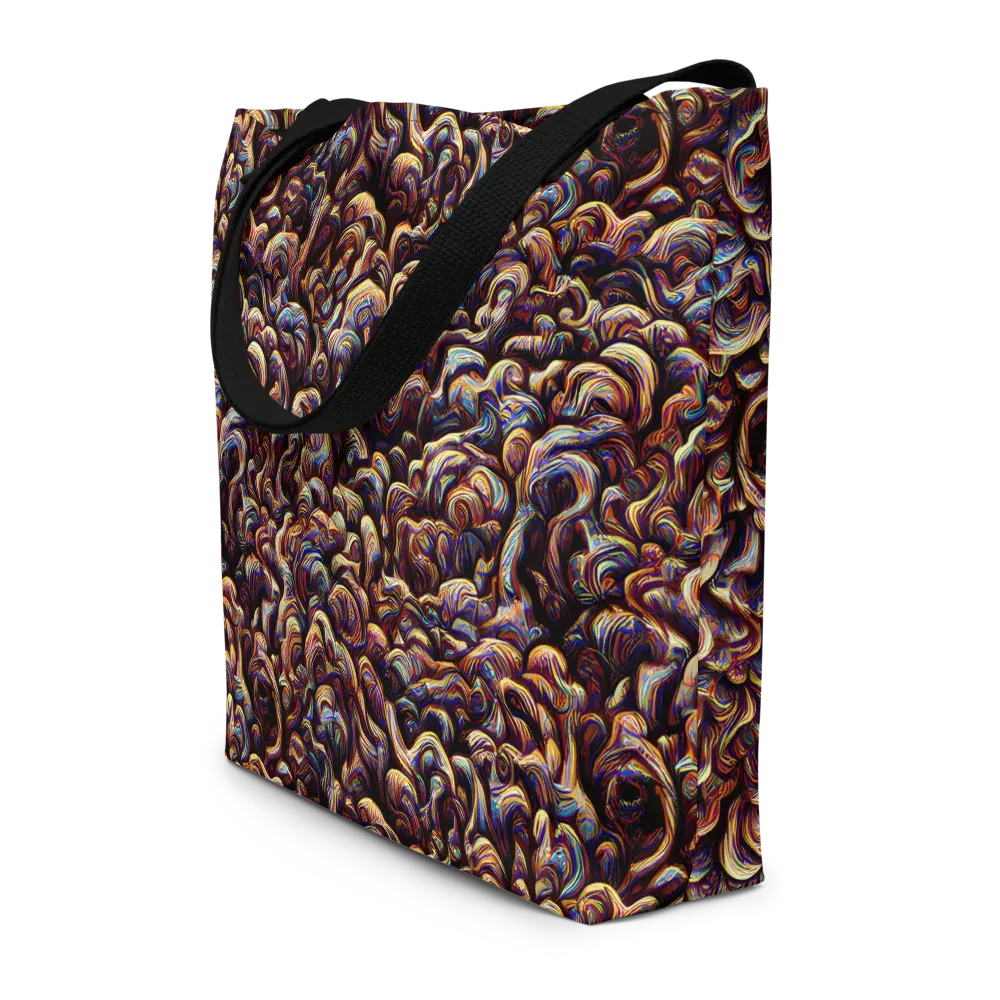 Riotous Radiance on Large Tote Bag W/ Pocket — Front