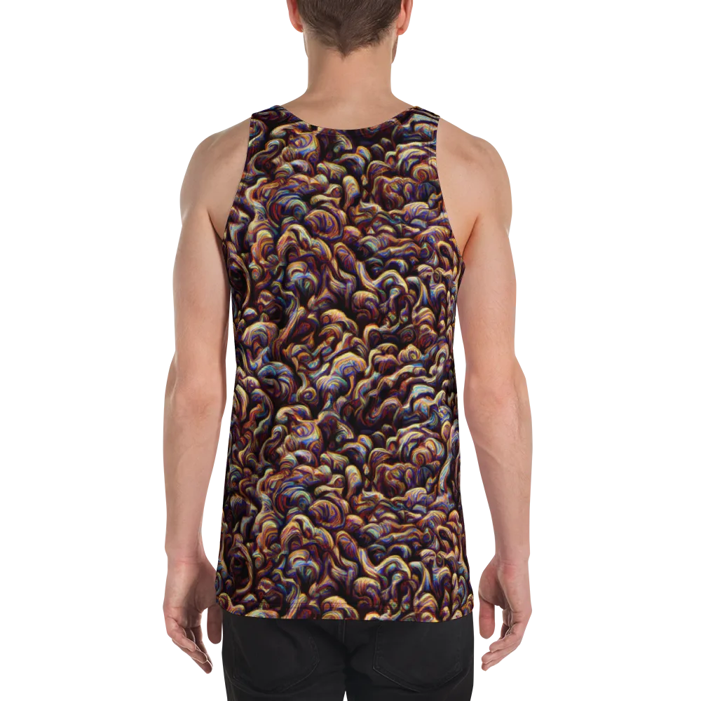 Riotous Radiance on Men's Tank Top — Back
