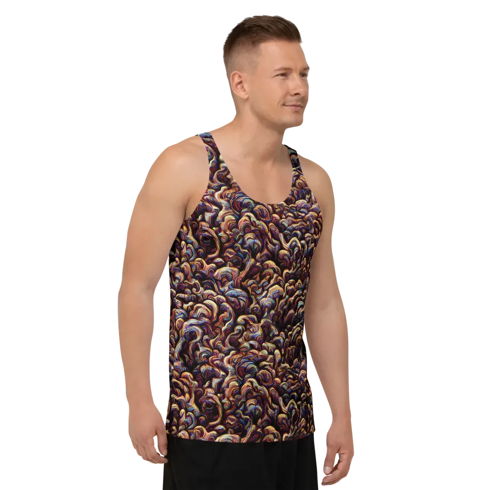 Riotous Radiance on Men's Tank Top — Right Front