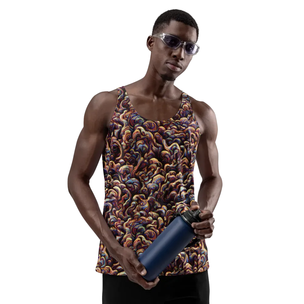 Riotous Radiance on Men's Tank Top — Front