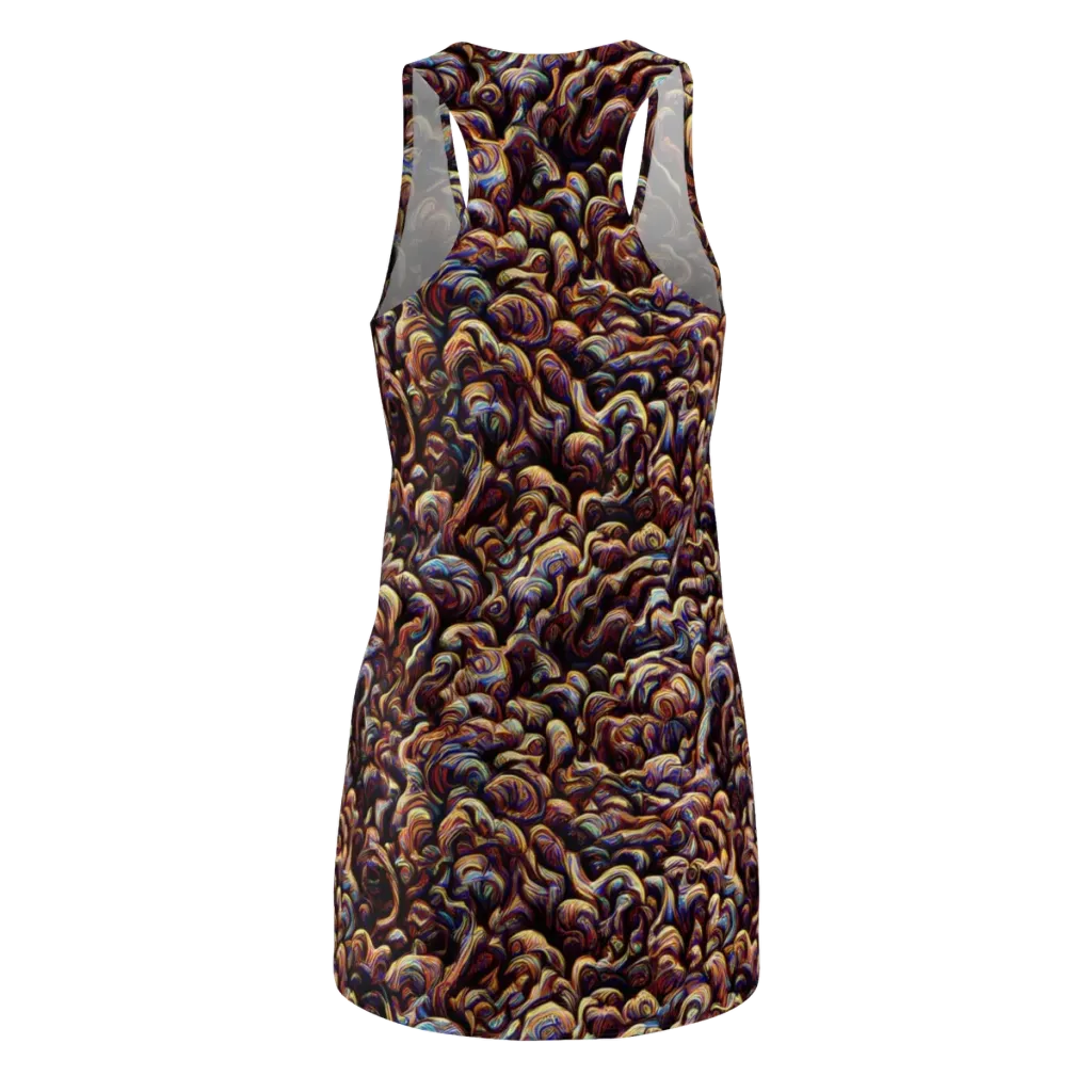 Riotous Radiance on Racerback Dress — Back