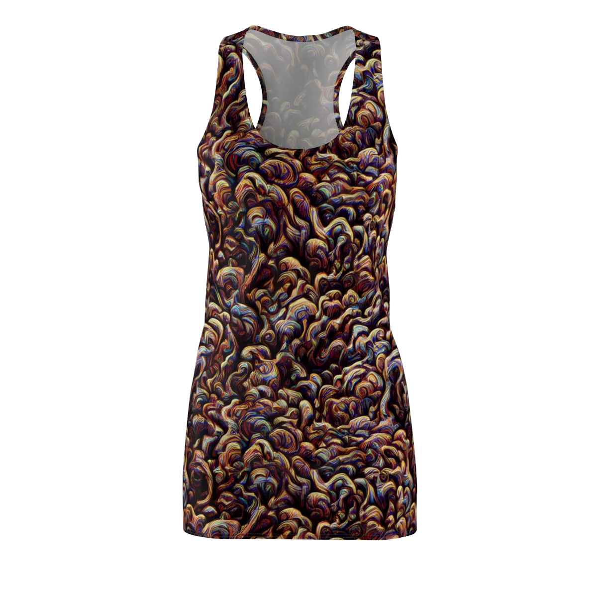 Riotous Radiance on Racerback Dress — Front