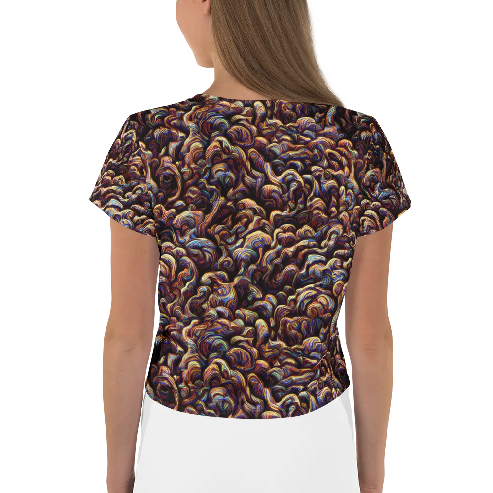 Riotous Radiance on Crop Tee — Back
