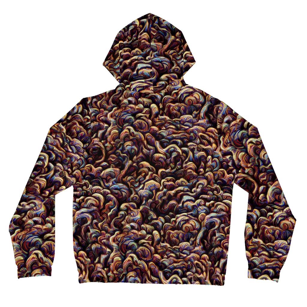 Riotous Radiance on Women's Full-Zip Hoodie — Back