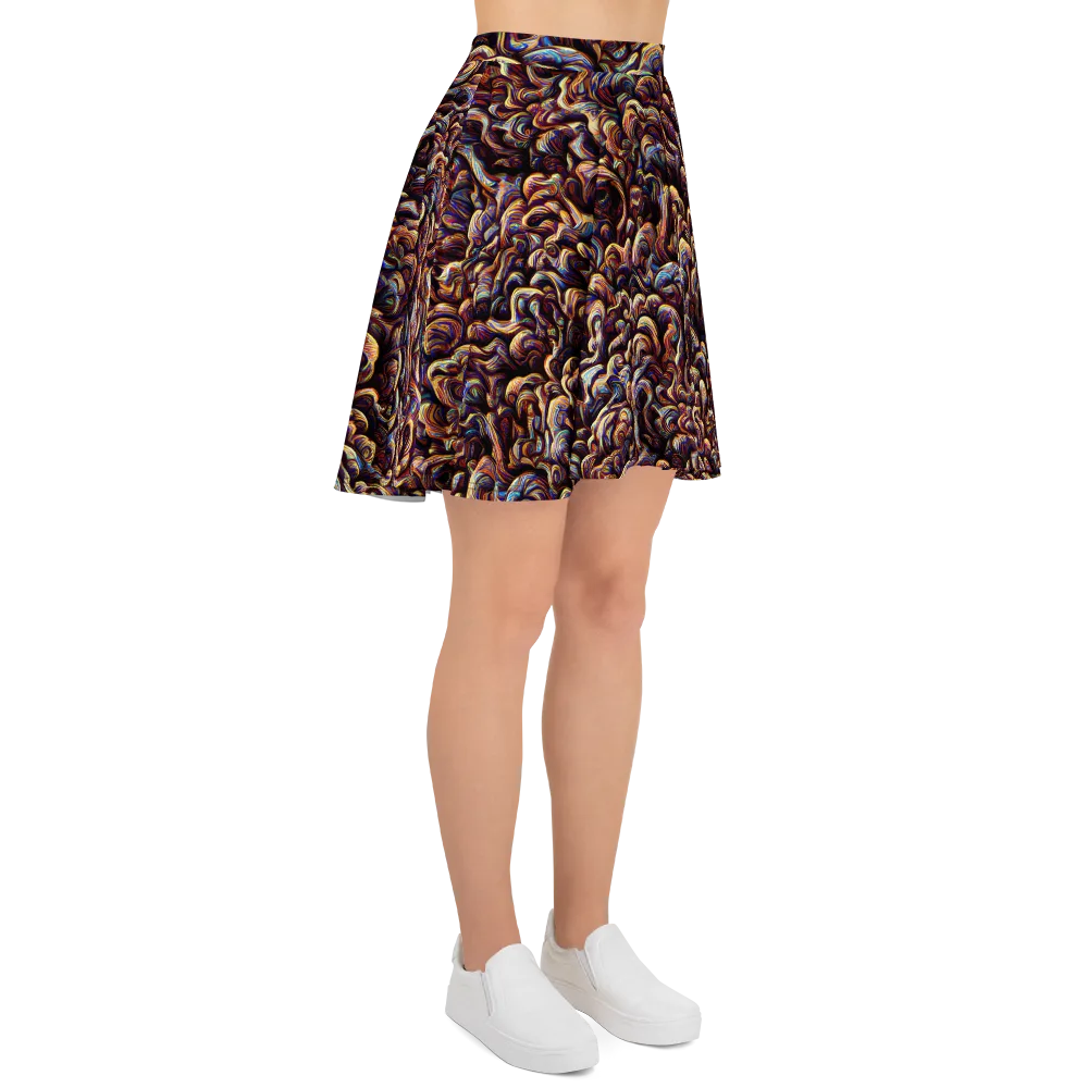Riotous Radiance on Skater Skirt — Right