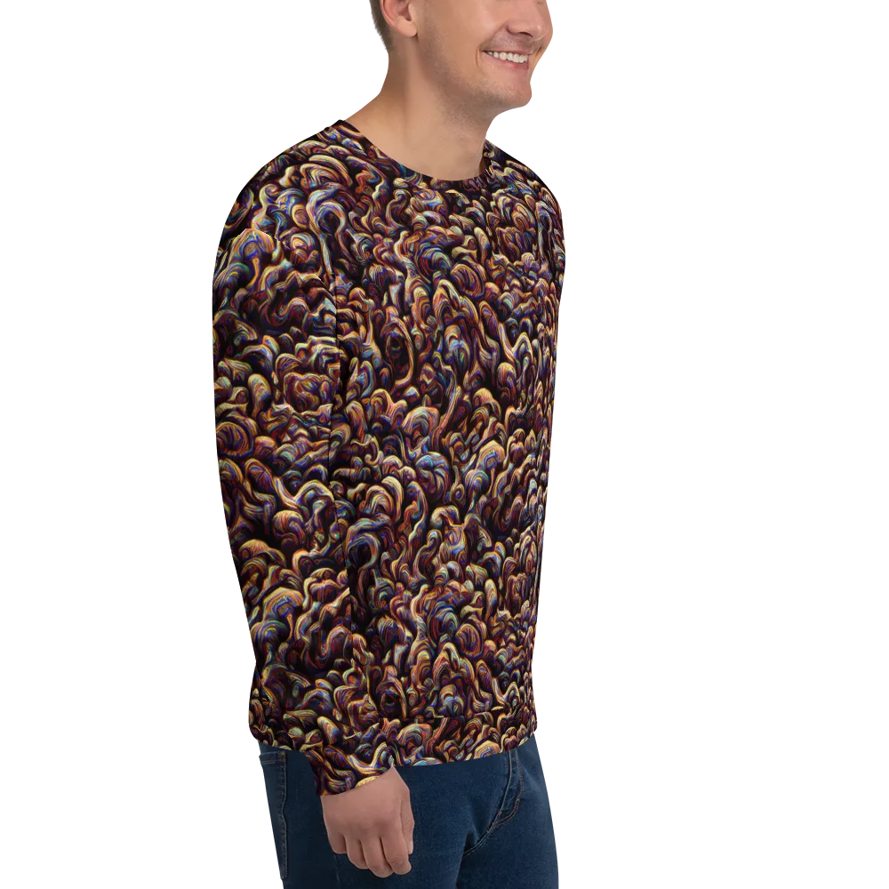 Riotous Radiance on Sweatshirt — Right Front