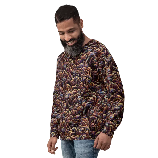 Riotous Radiance on a Sweatshirt