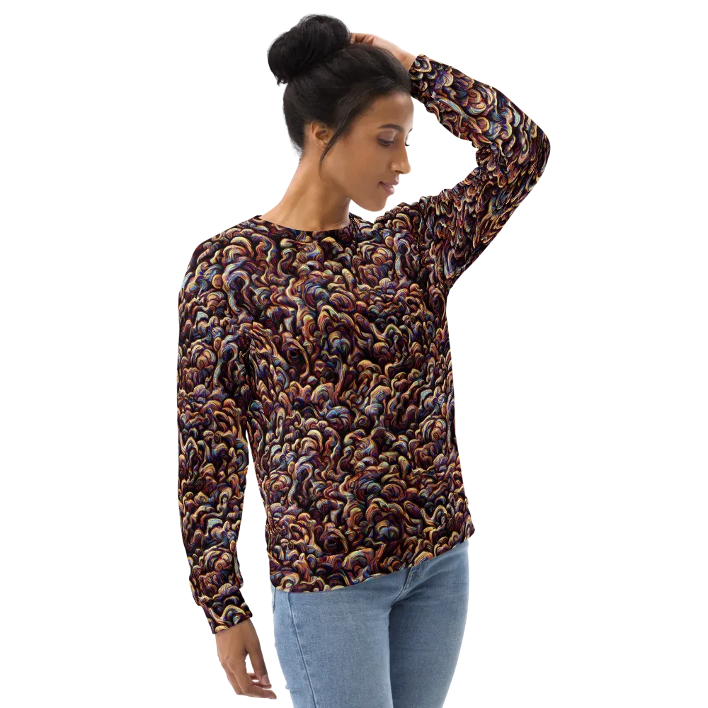 Riotous Radiance on Sweatshirt — Right Front