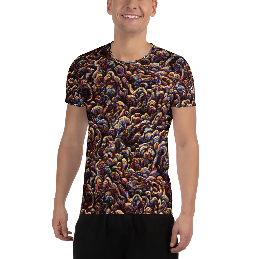 Riotous Radiance on Men's Athletic T-Shirt — Front