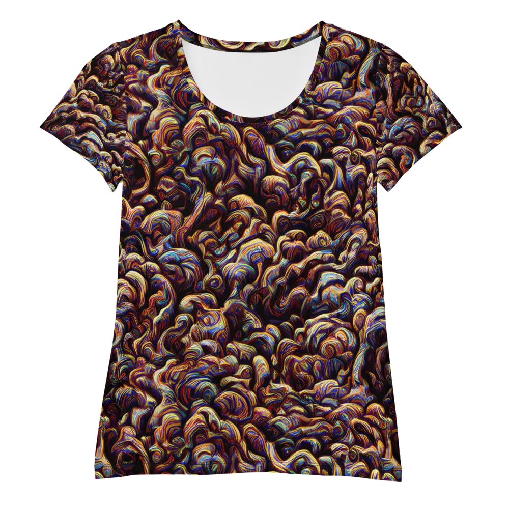 Riotous Radiance on Women's Athletic T-Shirt — Front