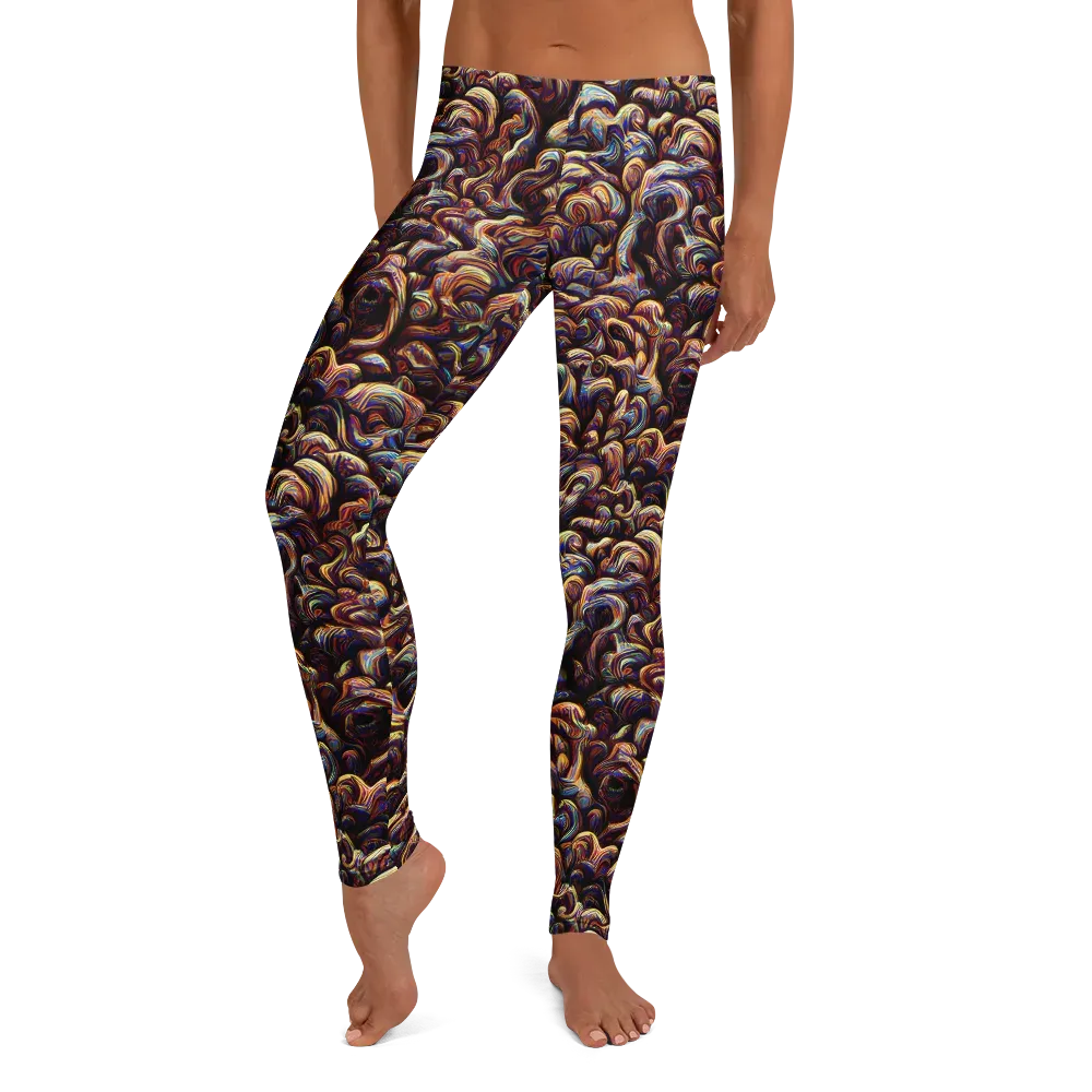 Riotous Radiance on Leggings — Front