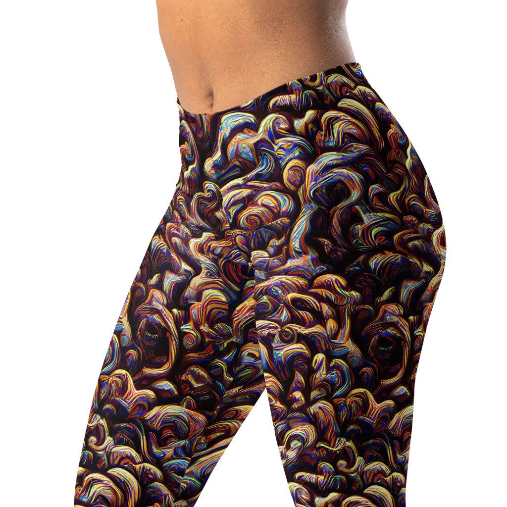Riotous Radiance on Leggings — Left Front
