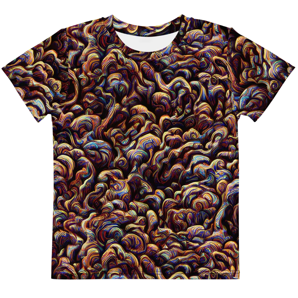Riotous Radiance on Kids Crew Neck T-Shirt — Front