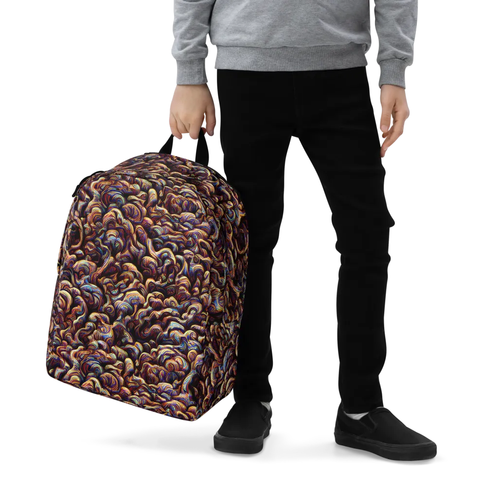 Riotous Radiance on Minimalist Backpack — Zoomed-in