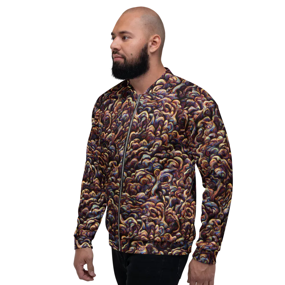 Riotous Radiance on Bomber Jacket — Left