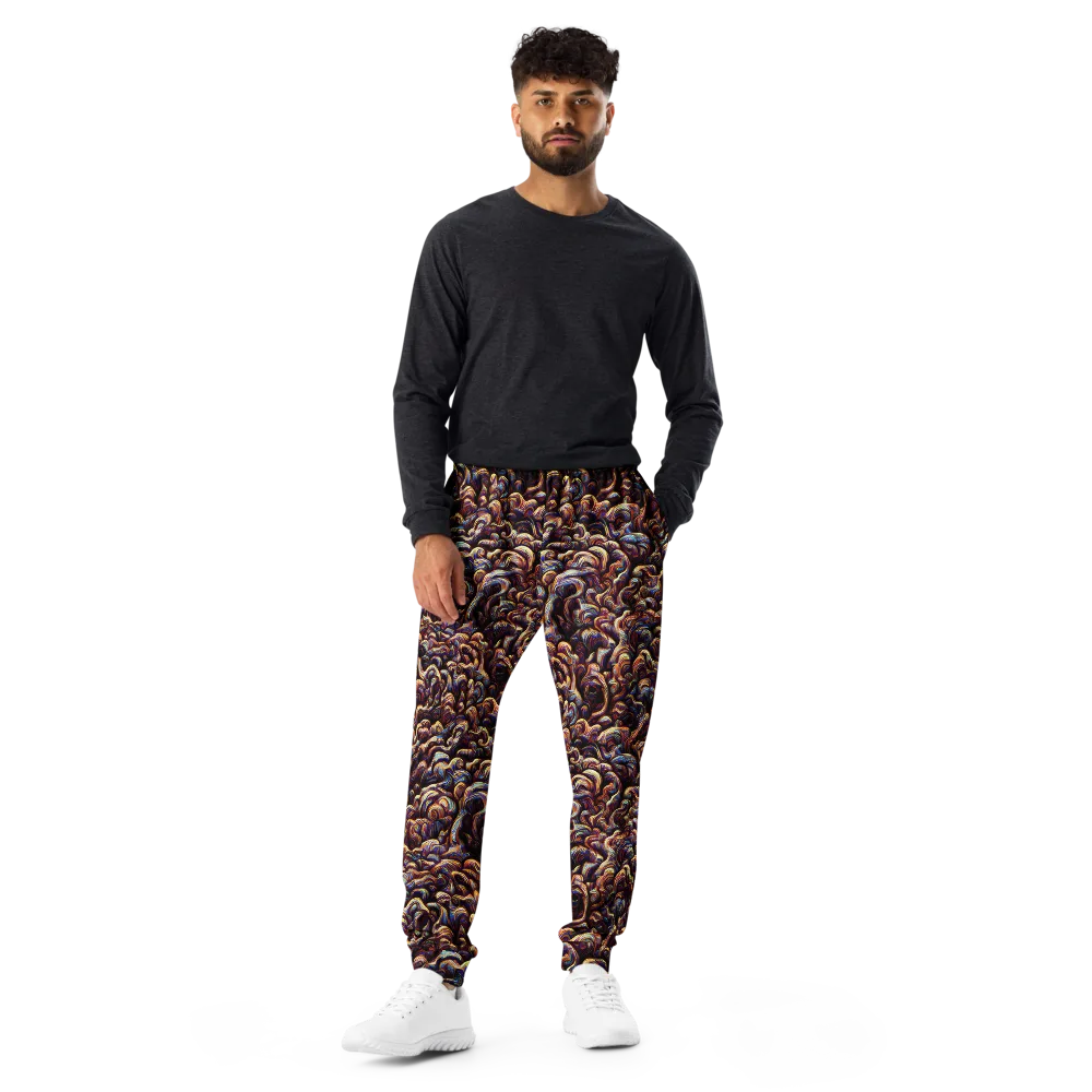 Riotous Radiance on Men's Joggers — Front