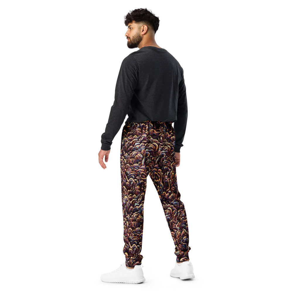 Riotous Radiance on Men's Joggers — Back